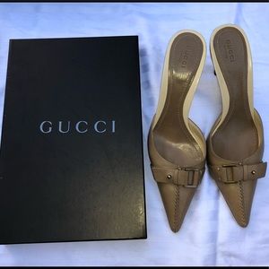 Gucci leather heels